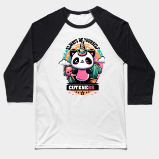 Always Be Yourself Panda Unicorn Baseball T-Shirt